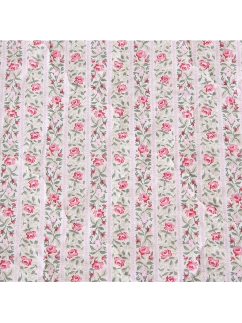 Pink Floral Striped KING 3 Pc. Quilt Set ~ 100% Cotton ~ Timeless All Seasons - Picture 7 of 16